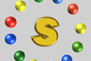 Анимированный, объемный логотип S