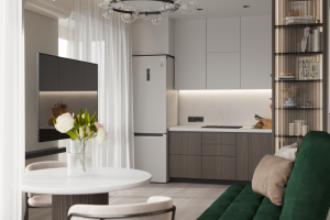 Кухня-гостиная в современном стиле