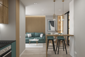 Дизайн интерьера квартиры 41,8 квм