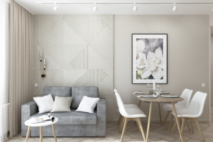 Дизайн интерьера кухни-гостиной 13,6 квм