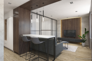 Дизайн интерьера квартиры 36,6 квм