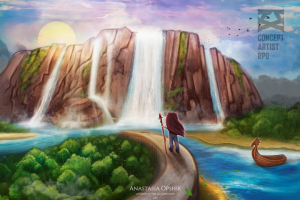 Иллюстрация "Путь к Храмовой горе"