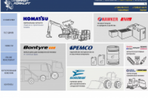 Адаптивная верстка главной страницы сайта MarketForklift