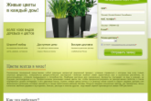 Landing Page для магазина цветов "Зеленая поляна"