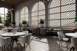 Визуализация интерьера ресторана