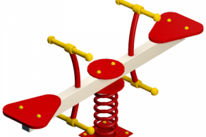 Качалка на пружине двойная