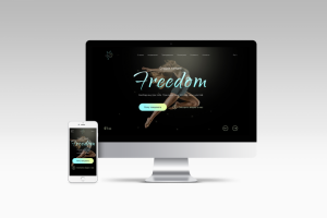 Лендинг для школы танцев "Freedom"