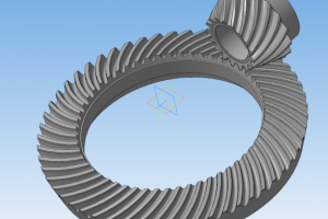Модели шестерни и колеса конической передачи с круговым зубом
