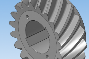 Модель конической шестерни с круговым зубом
