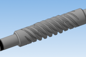 Модель 5-ти заходного червяка