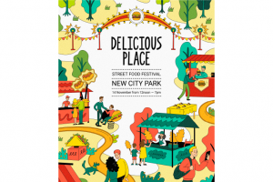Иллюстрация для фестиваля еды