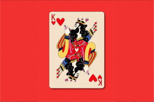 Игральная карта «Король червей».