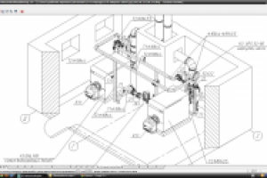 Проект пристроенной котельной( ТМ, ОВ, ДУ, ВК)