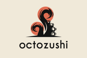 Логотип для суши бара Octozushi