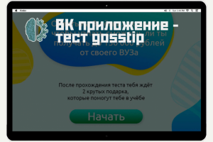 ВК приложение — тест gosstip