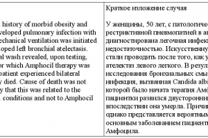 Медицинский текст: легочная инфекция (англ-рус)