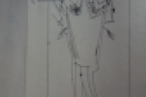 Эскиз женского костюма, кроеный трикотаж, промышленная коллекция