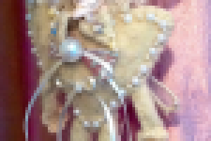 Эльф. Основной материал - войлок. Лицо пластика. Отделка бусинам