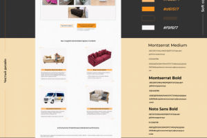 Динамический прототип лэндинга по ремонту мягкой мебели