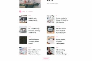 Actual modern web design 2019