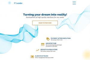 Лендинг для IT компании