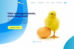 Лендинг по продаже яиц