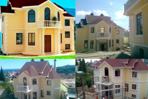 Дизайн фасада частного дома в Алуште