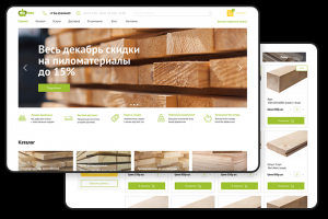 Дизайн интернет магазина "MIX-Лес"