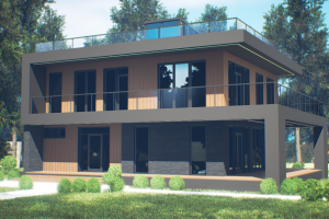 Проект дома с рендером в UE 5