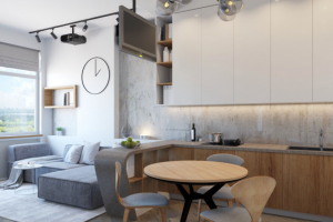 Интерьер кухни-гостиной