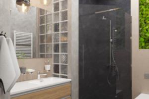 Интерьер мужской душевой