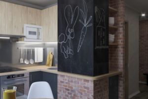 Кухня в стиле лофт