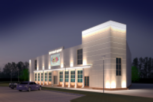 Проект подсветки торгового центра