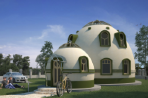 Визуализация купольного дома