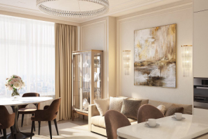 Интерьер кухни-гостиной