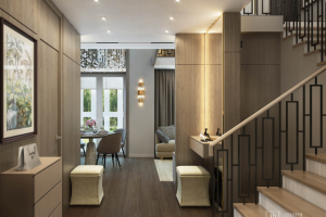 Холл в двухэтажной квартире