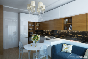 Кухня-гостиная  18м