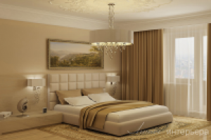 Стильная спальня в светлых тонах