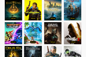 Дизайн главной страницы сайта интернет-магазина компьютерных игр