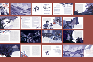 Иллюстративная развертка к книге "Убить Пересмешника"