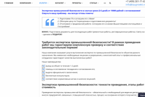 Описание услуг инжиниринговой компании