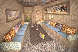 Интерьер кафе в восточном стиле