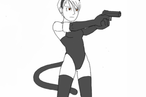 Риза Хоукай на хэллоуин