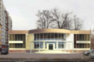 ТЦ. 3д графика сдания совмещенная с фото