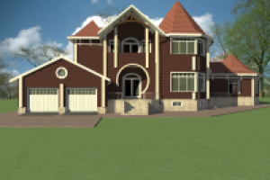 Дом из клееного огнеупорного бруса