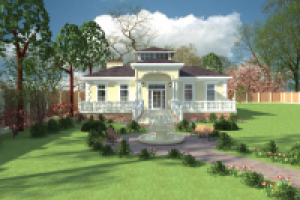 Дом с фонарем