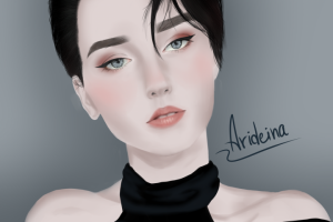 Портрет по фото из Pinterest