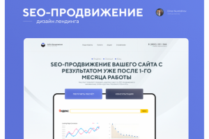 Дизайн лендинга - SEO продвижение