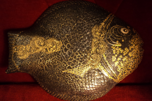 Блюдо-панно "Восточная рыба"