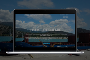 Лендинг крупного оптового поставщика сырья CAMELOT CHEMIE